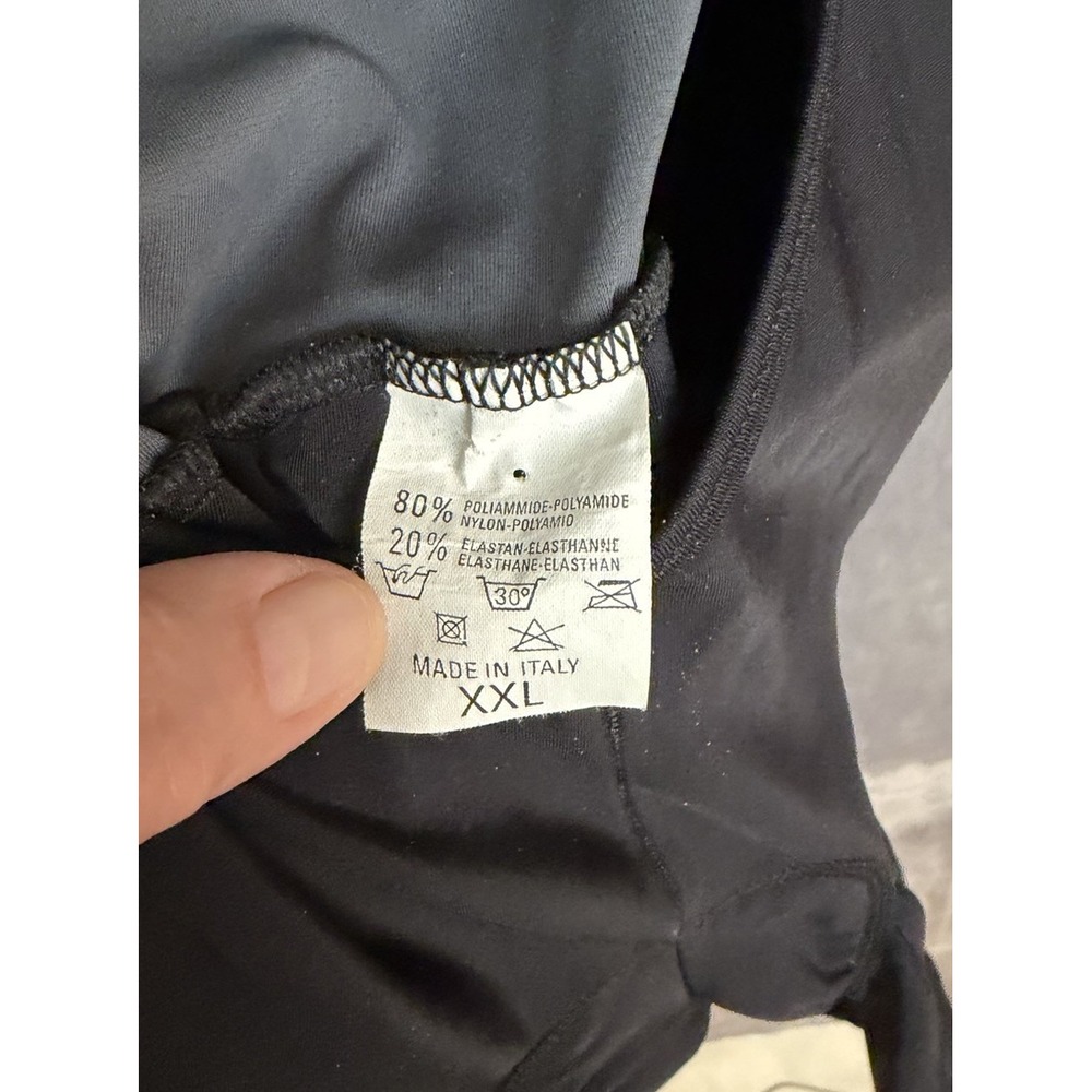 De Marchi Men's XXL Black/Gray Cycling Bib Shorts Padded Mesh Made in Italy - Picture 2 of 9